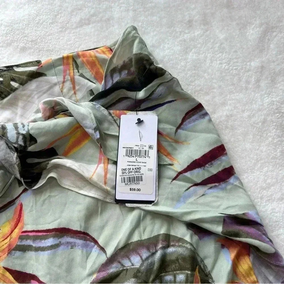 GUESS Juni Printed Tie-Front Shorts L - Picture 5 of 12